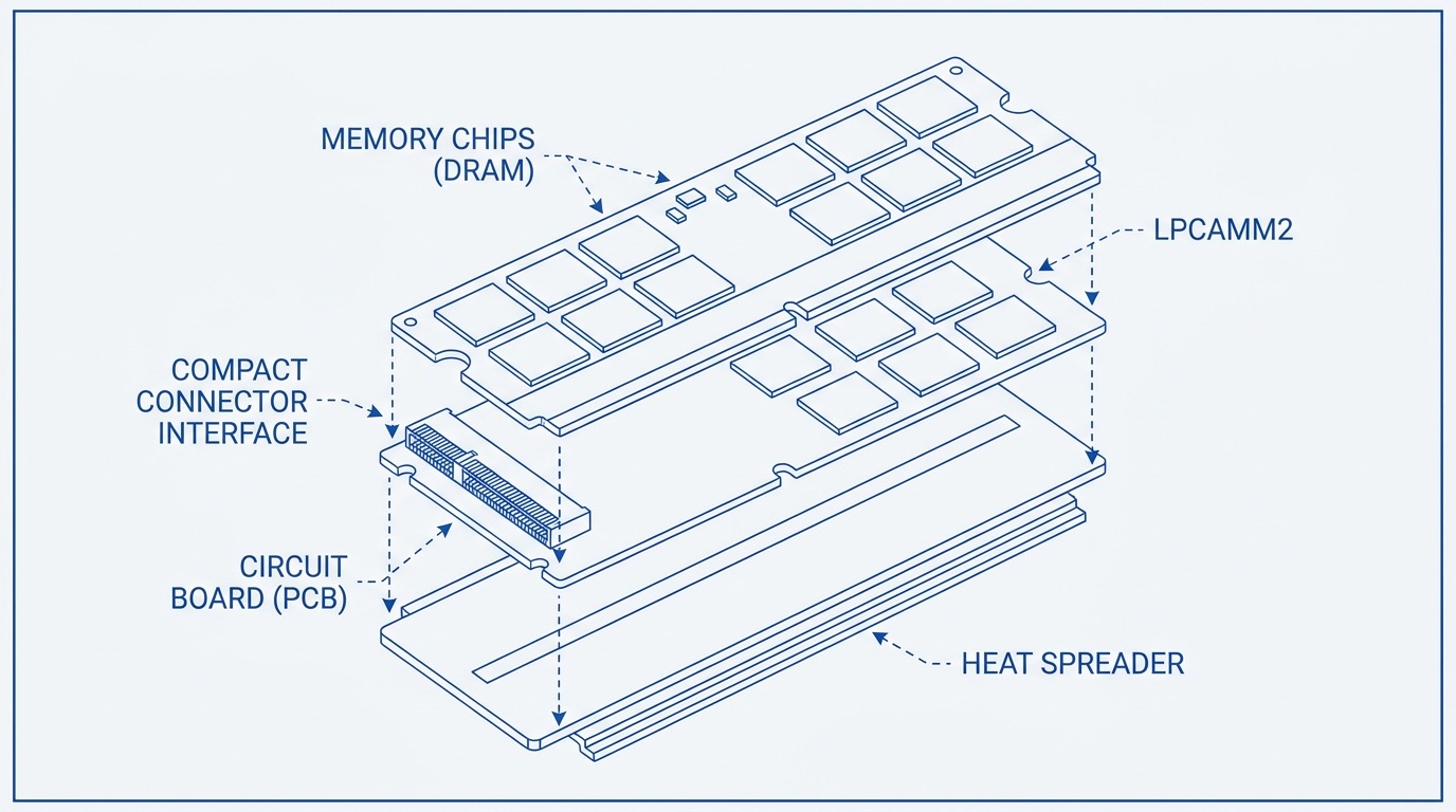 LPCAMM2 Brings Upgradeable RAM Back to Thin Laptops