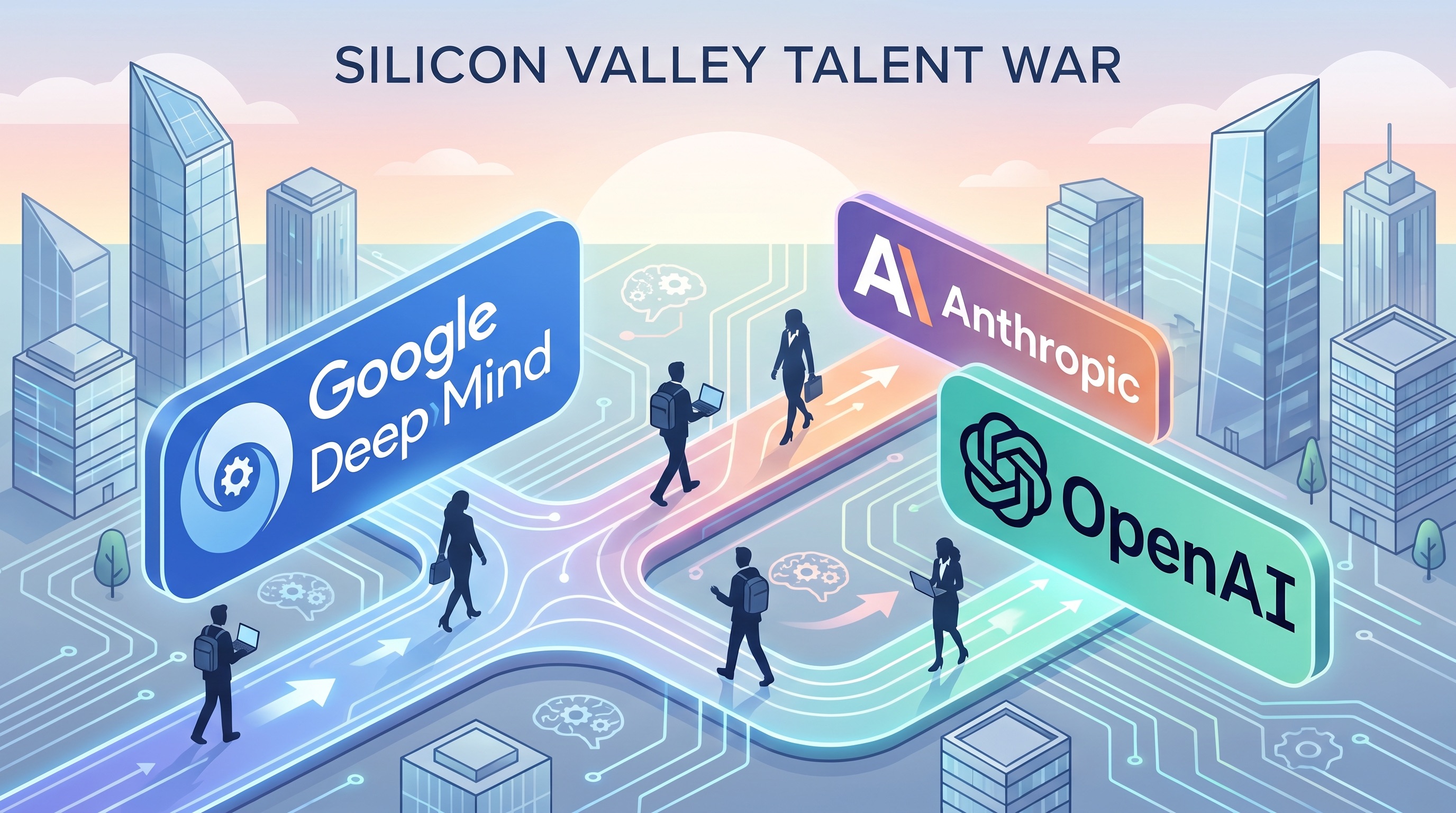 Google Lost Four Senior AI Researchers to Anthropic and OpenAI in Six Days