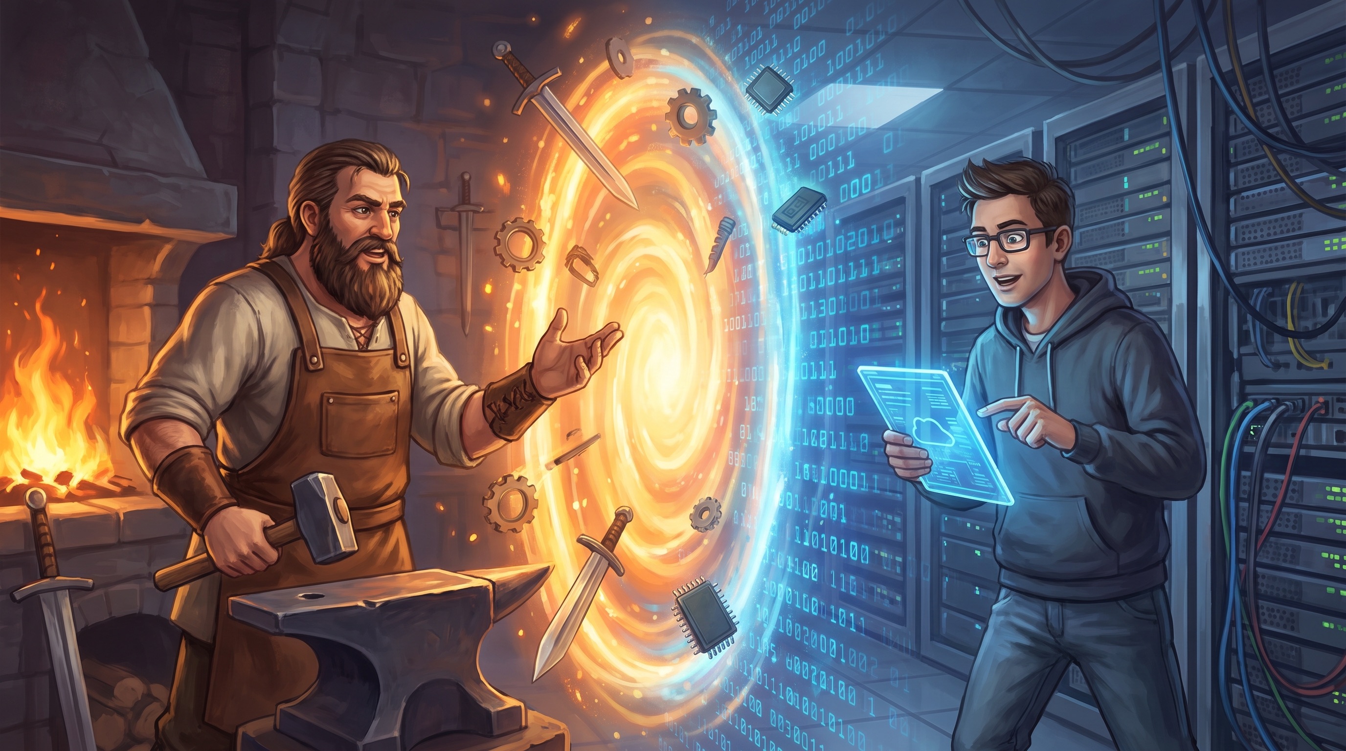 Explain Any Complex Topic as a Conversation Between Two Unexpected Characters
