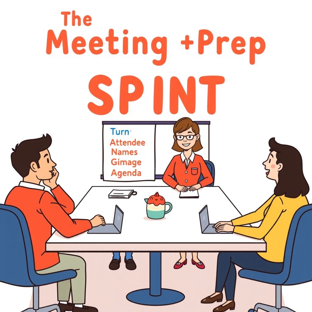 The Meeting Prep Sprint: Turn Attendee Names and an Agenda Into a Five-Minute Briefing