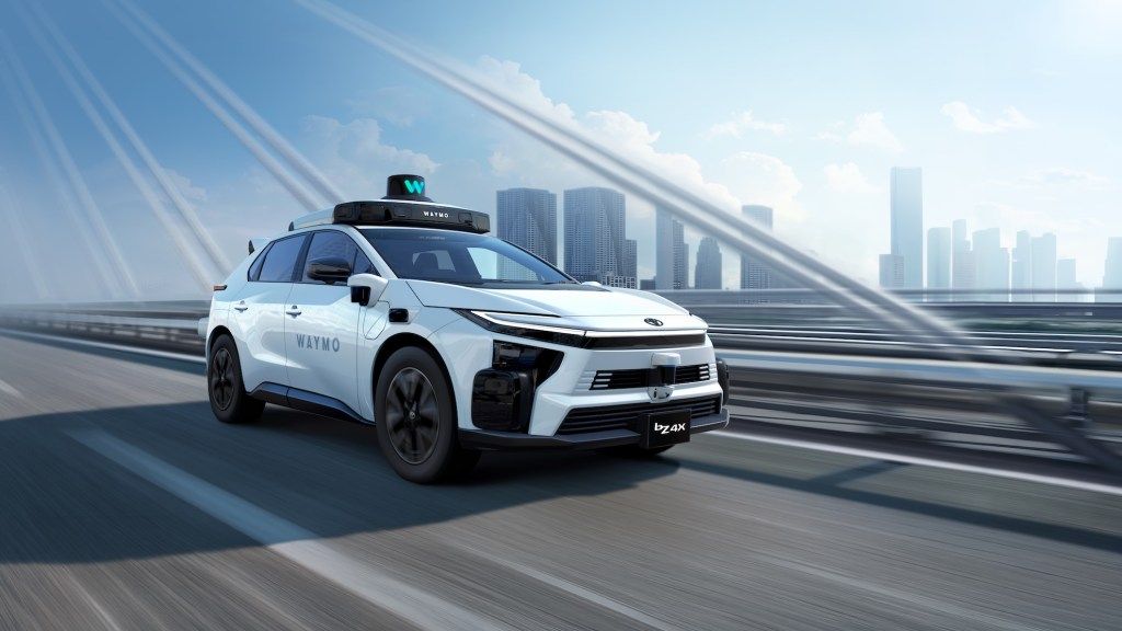 Waymo's next robotaxi is a Toyota bZ4X, bound for Japan and the UK